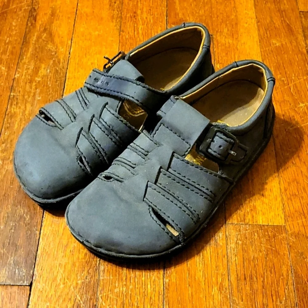 Birkenstock Boy's Sandals, Gray, Sz 33 (US 2-2.5)
